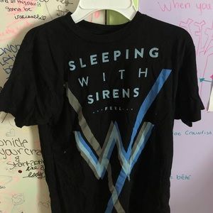 black ‘Sleeping with Sirens’ t-shirt
